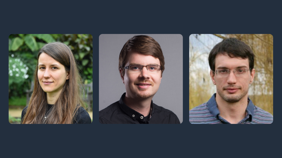 Sandra Wachter, left, associate professor and senior research fellow in law and ethics at OII; Brent Mittelstadt, middle, senior research fellow in data ethics at OII; and Chris Russell, a group leader in Safe and Ethical AI at the Alan Turing Institute, and now an Amazon senior applied scientist