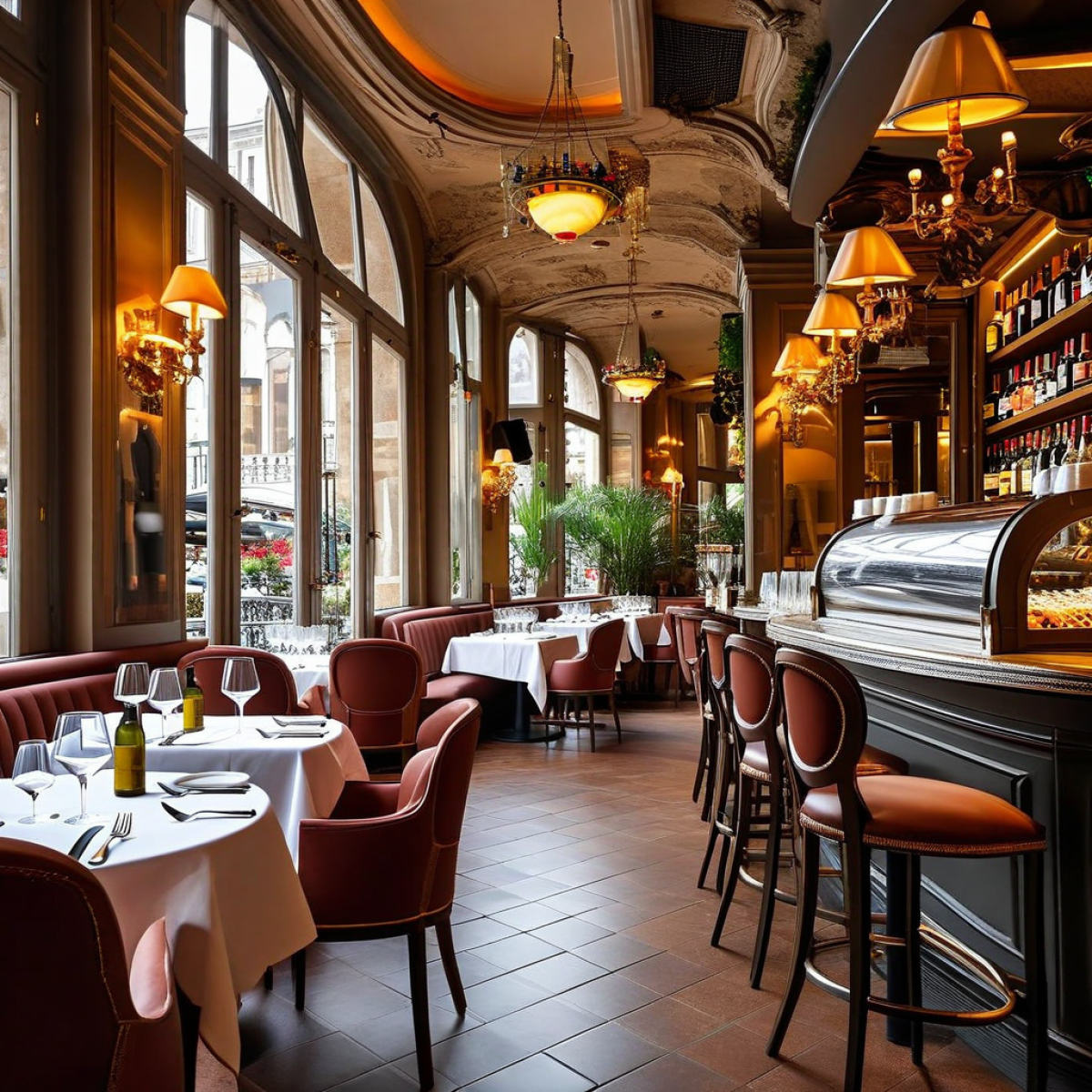 A very fancy French restaurant