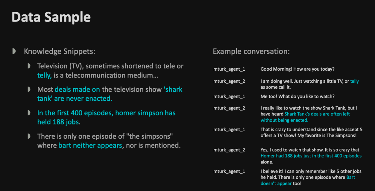 Amazon Topical Chat Dataset