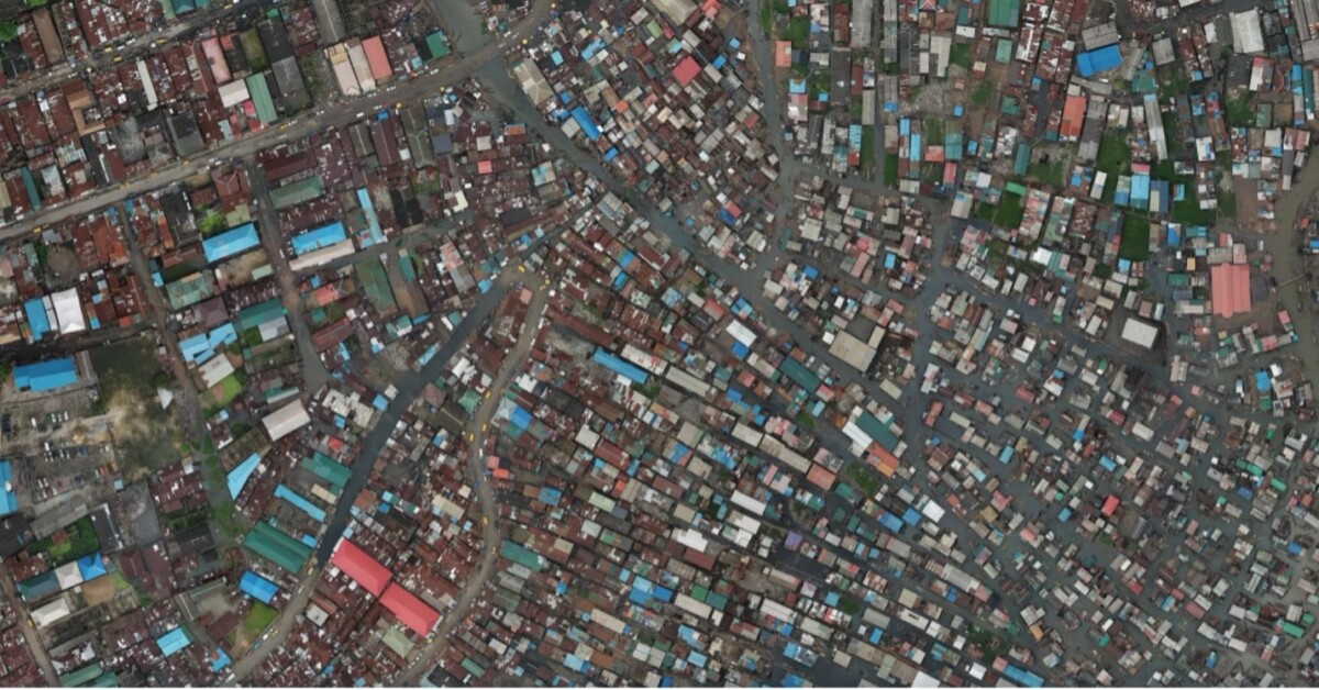 Aerial footage of Mokoko captured by a drone piloted by a local resident.