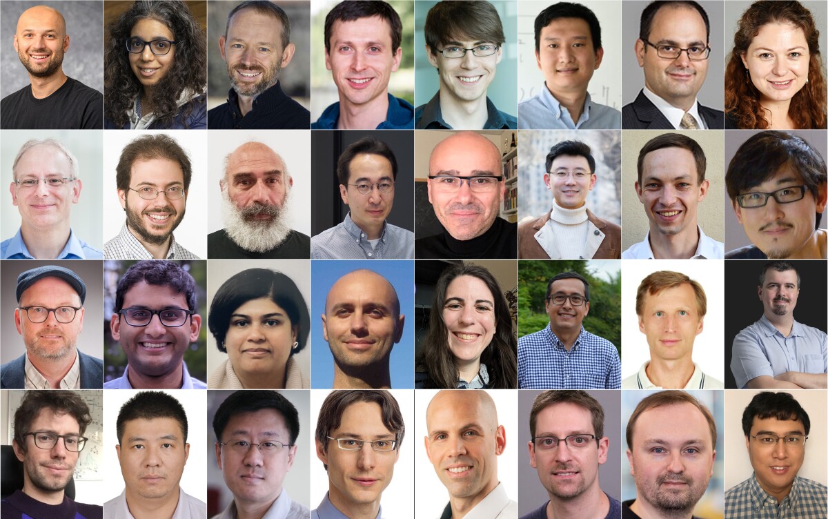 Top row, left to right: Aws Albarghouthi, Nada Amin, Clark Barrett, Ivan Beschastnikh, William Bowman, Yinzhi Cao, Trevor Carlson, Marsha Chechik; second row, left to right: Cas Cremers, Derek Dreyer, Marcelo Frias, Sicun Gao, Roberto Giacobazzi, Ronghui Gu, Jean-Baptiste Jeannin, Steve Ko; third row, left to right: James Noble, Rohan Padhye, Pavithra Prabhakar, Francesco Ranzato, Talia Ringer, Camilo Rocha, Andrei Sabelfeld, Ilya Sergey; and bottom row, left to right: Michele Sevegnani, Fu Song, Zhendong Su, Daniel Varro, Yakir Vizel, Thomas Wies, Anton Wijs, and Meng Xu.
