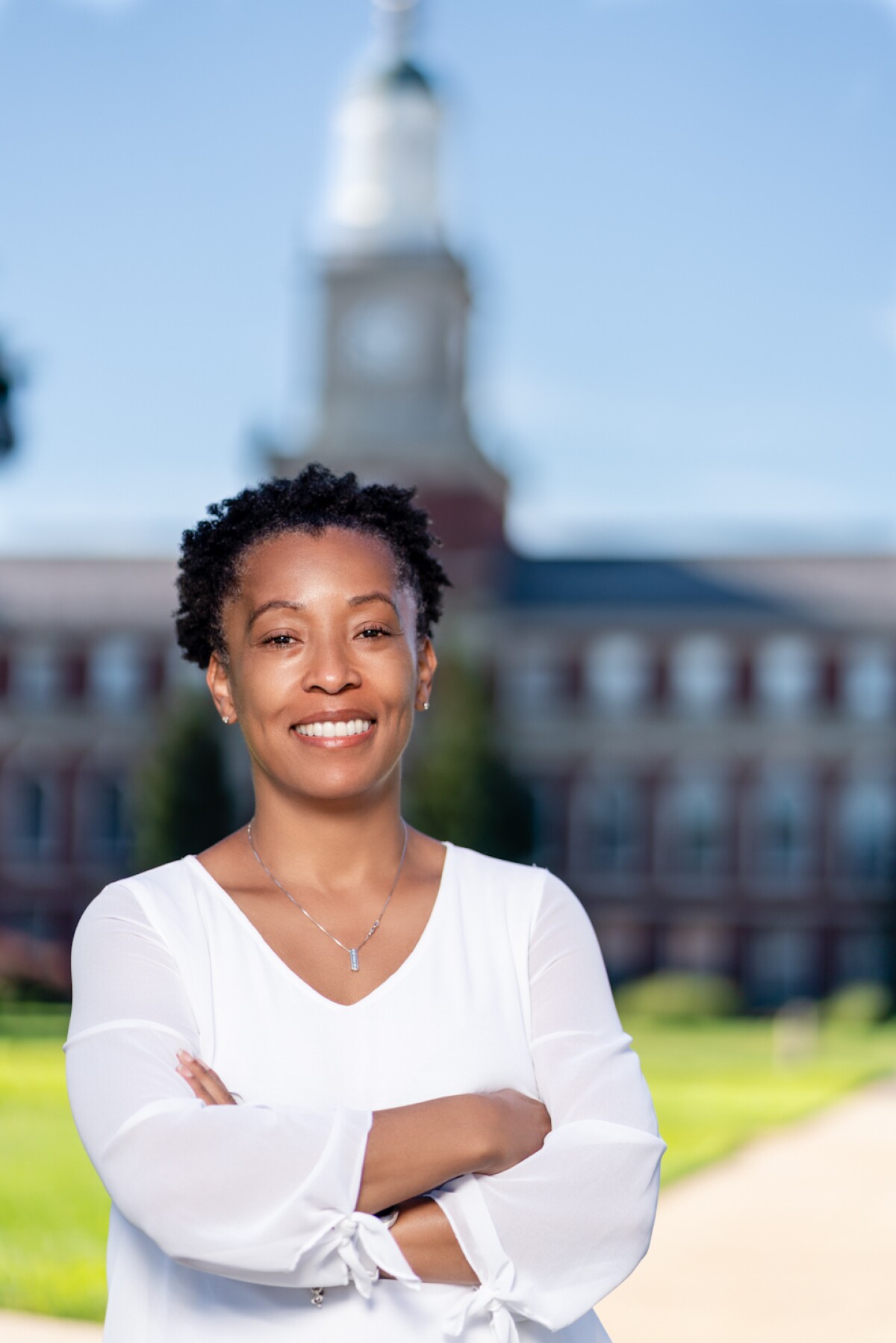 Rhonda Vonshay Sharpe on the campus of Howard University