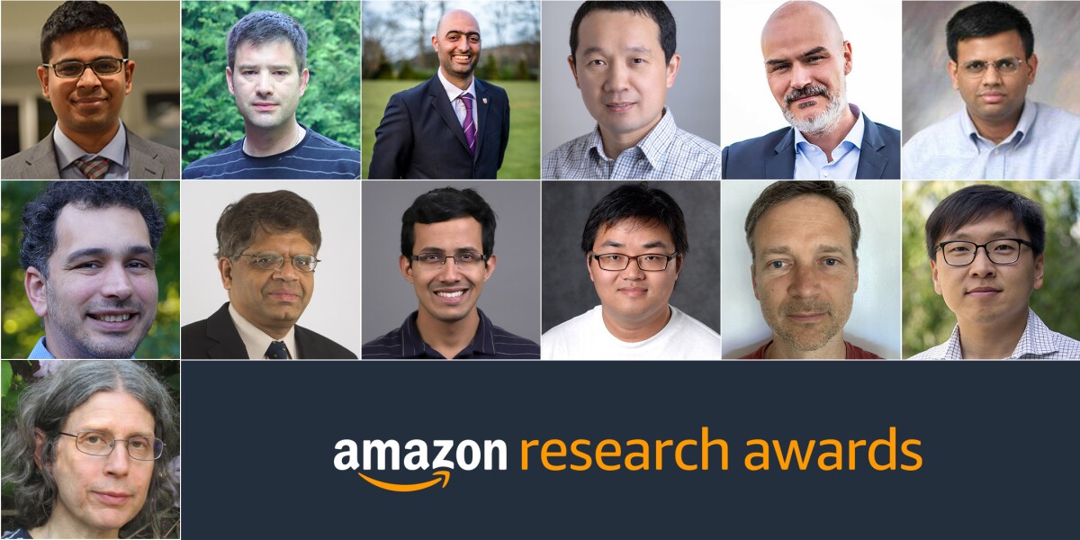 Top row, left to right:NAMES; second row, left to right:NAMES are among the recipients from the Amazon Research Awards Winter 2022 call for proposals under the Alexa: Fairness in AI CFP.