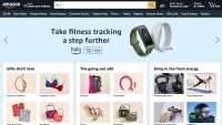 This screenshot shows the top third of the Amazon.com homepage as of Jan. 19, 2022