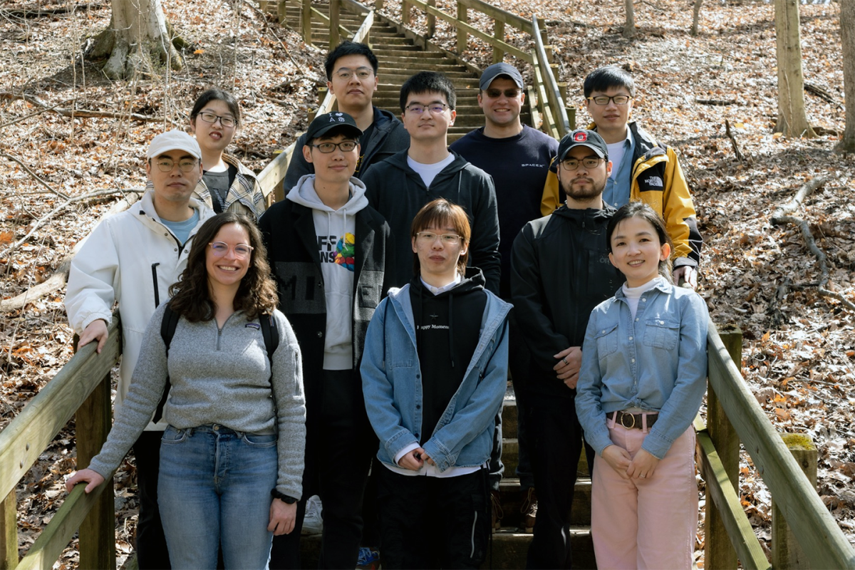The Ohio State Universiy TacoBot team consists of, left to right, top row: Zhen Wang and Samuel Stevens; second row: Tianshu Zhang, Shijie Chen, and Yu Su; third row: Lingbo Mo, Xiang Yue, Xiang Deng; and bottom row: Ashley Lewis, Ziru Chen, and Huan Sun.