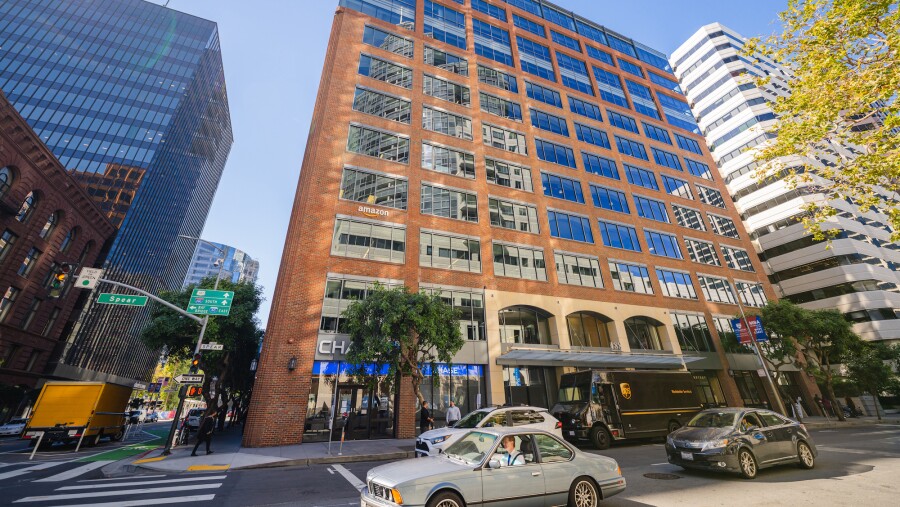 A street view of the building in San Francisco, CA  