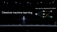 Jeff Wilke, who was then Amazon's consumer worldwide CEO, delivering a keynote presentation at re:MARS 2019