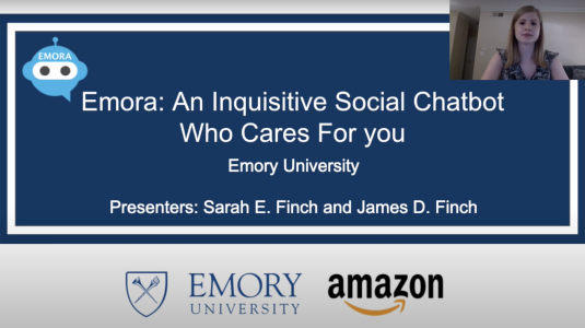 Video screengrab: Alexa Prize Socialbot Grand Challenge 3 winners