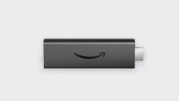 The Amazon Fire TV Stick 4K is shown lying on its side