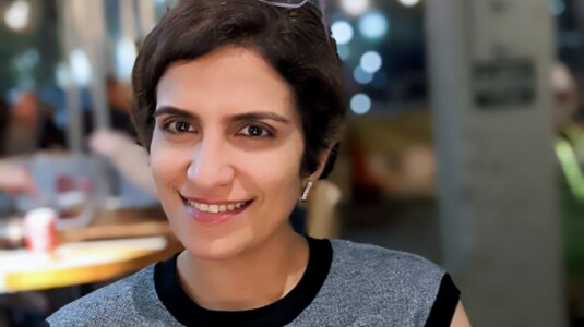 Mina Ghashami, an applied scientist in Alexa Video and an adjunct lecturer at Stanford University, is seen smiling into the camera