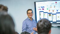 Gari Clifford is the tenured chair of the Department of Biomedical Informatics at Emory University and a professor of biomedical engineering at Georgia Institute of Technology. Clifford, an Amazon Research Award recipient, is seen here speaking at Emory University.