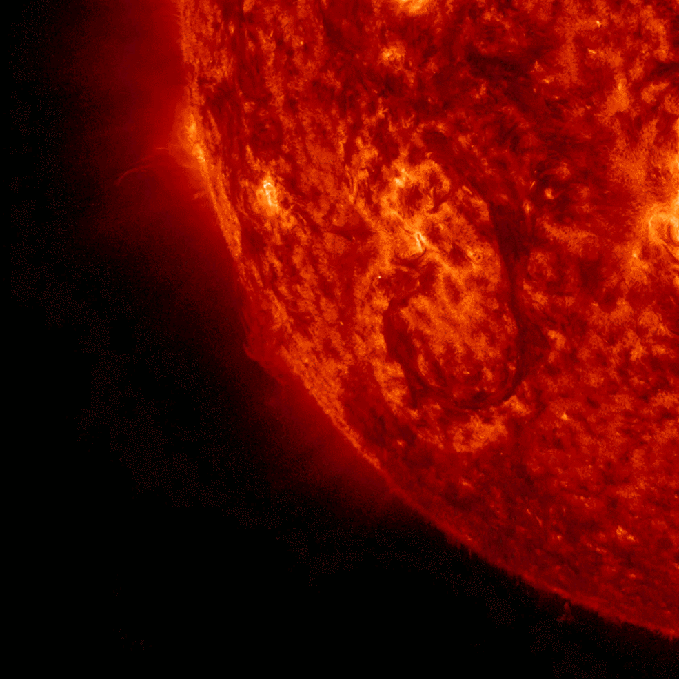 A solar eruption on Sept. 26, 2014, seen by NASA's Solar Dynamics Observatory.