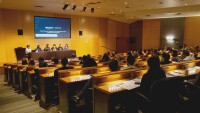 A panel of Amazon scientists is seen speaking at the National Academy of Engineering’s Frontiers of Engineering 2022 Symposium in Seattle