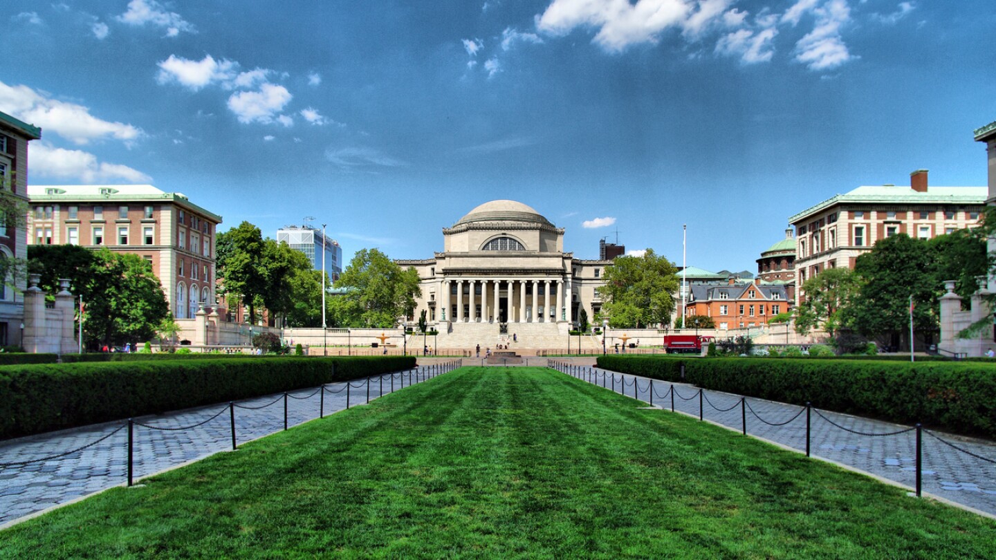 Columbia campus shot